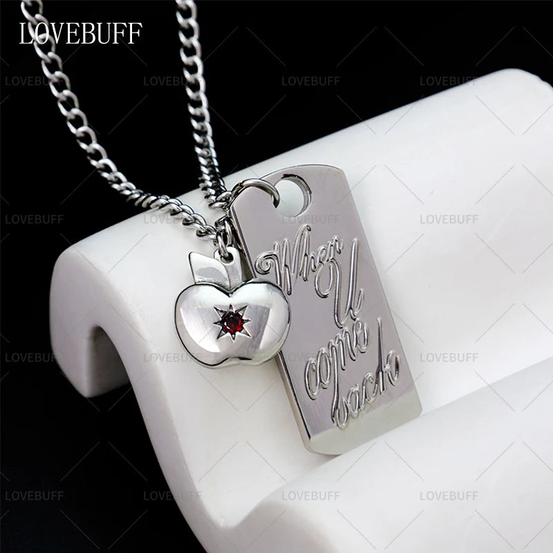 Lovebuff LAD Caleb When You Come Back Apple Pendants Necklace