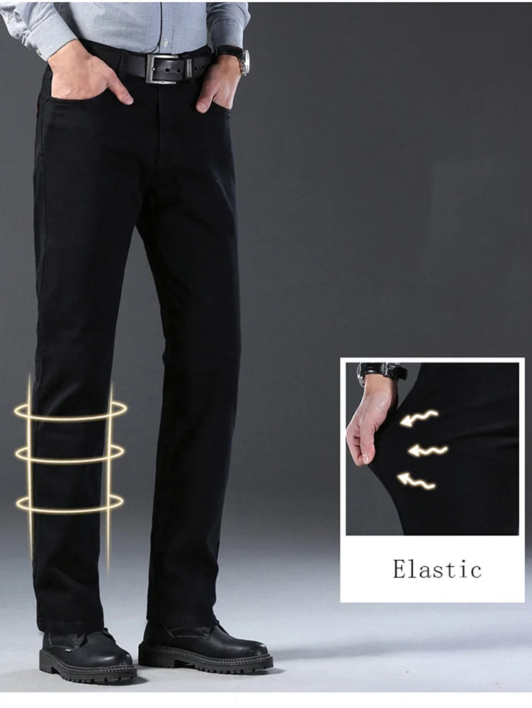 CN Guangdong Men Classic Advanced Jeans Slim Straight Denim