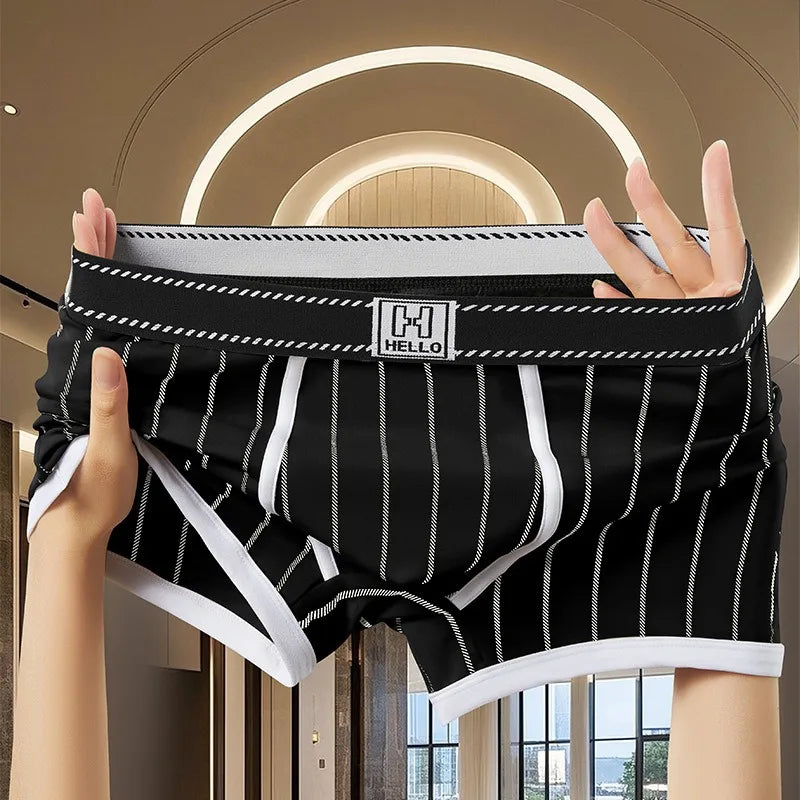 Briefs And Boxers Boxer Shorts Cotton Striped Men Underwear