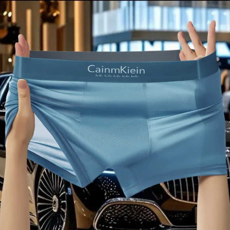 Briefs And Boxers Ice Silk Boxer Underwear Shorts Men