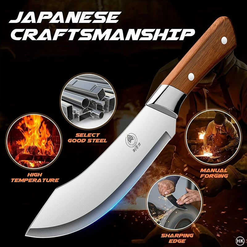 Stainless Steel Ultra Sharp Bending Fracture Knife for Precise Cutting Trimming and Peeling by Professional Butchers
