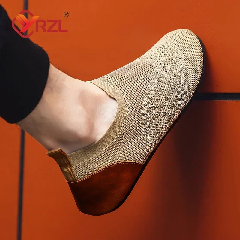 Yrzl Men's Soft Driving Moccasins High Quality Breathable Mesh Casual Loafers Slip On Walking Shoes