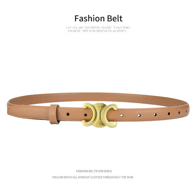 Belt Women's Multi Functional Fashion Decorative Belt with Metal Letter Buckle for Women's Cowboy Style