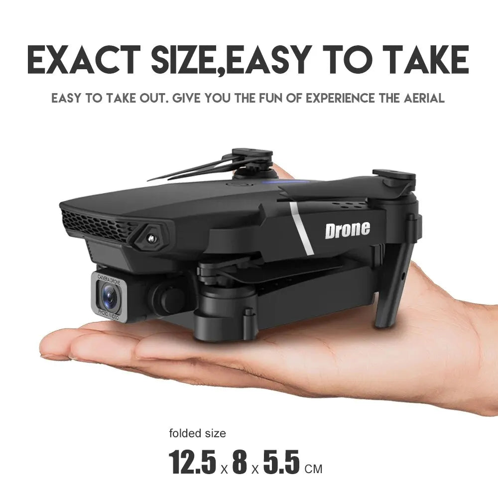 KDBFA 2024 New E88 Pro WIFI FPV Drone Wide Angle HD 4K 1080P Camera Height Hold RC Foldable Quadcopter Helicopter Toy Gift