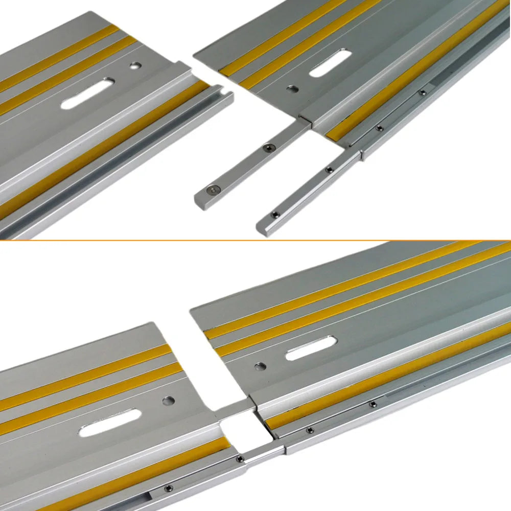 Track Saw Guide Rail Aluminum Extruded Guided Rails for Circular Saw Repeatable Rip Cuts Optimized Bevel and Straight Cuts
