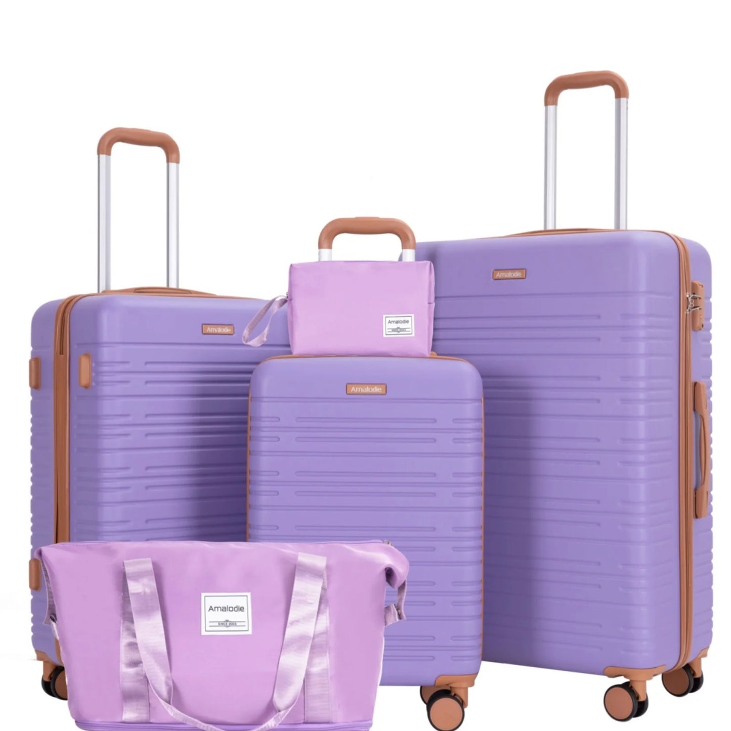 Luggage Sets 3-Piece Suitcases with Double Spinner Wheel,Suitcase Set ABS Hard Case Luggage with TSA Lock