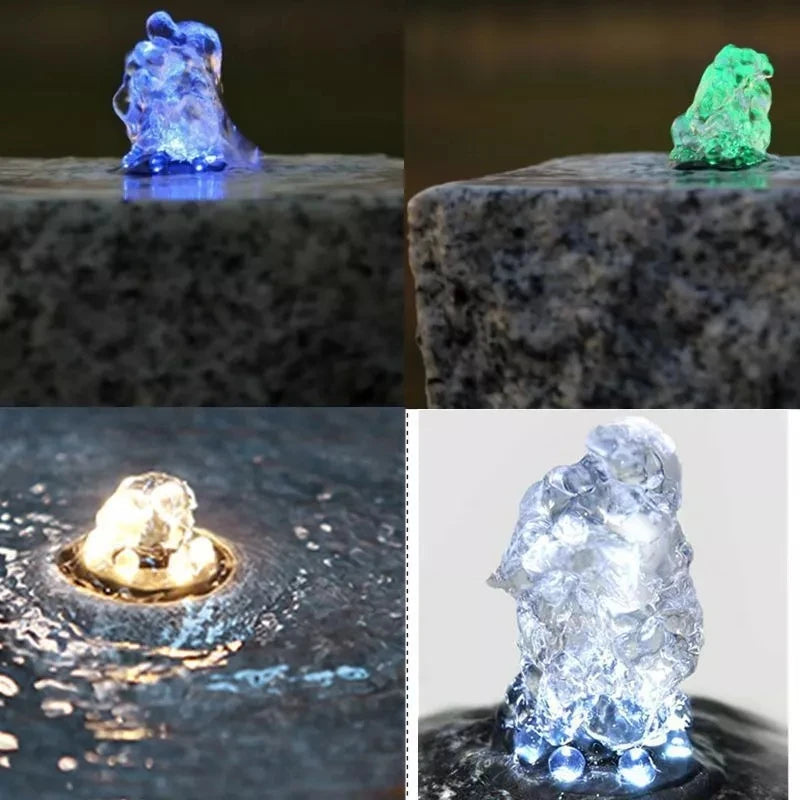 Underwater 6 LED Light Ring For Fountain Pond Garden 1 2 4 Pieces Without AC Adapter