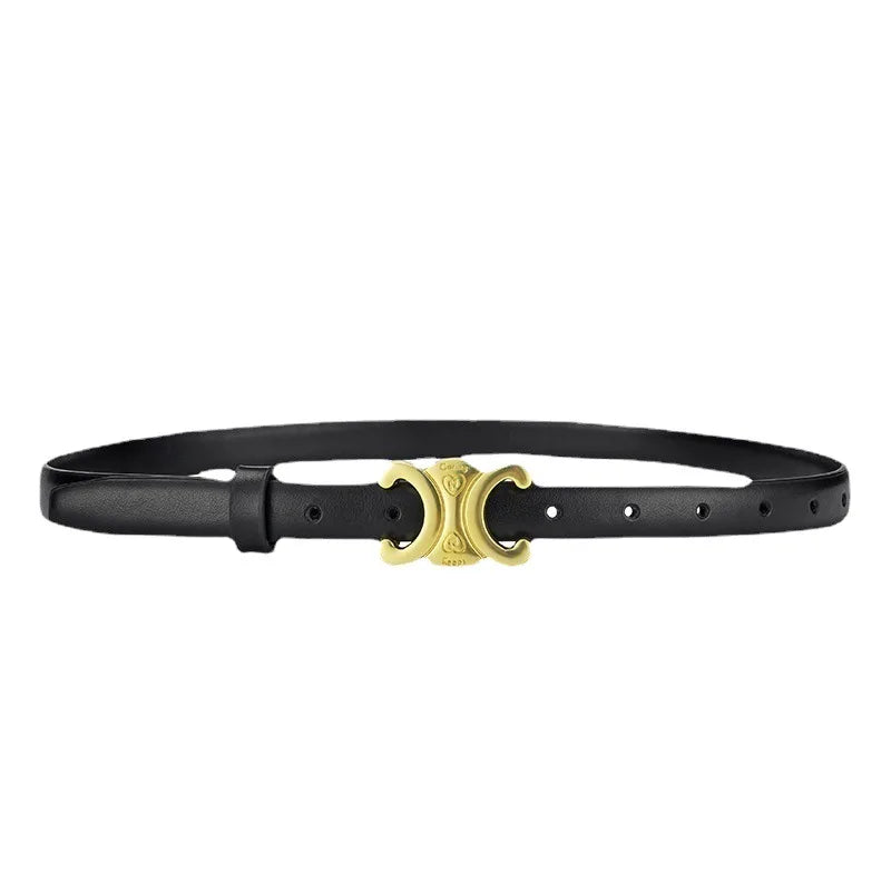 Belt Women's Multi Functional Fashion Decorative Belt with Metal Letter Buckle for Women's Cowboy Style