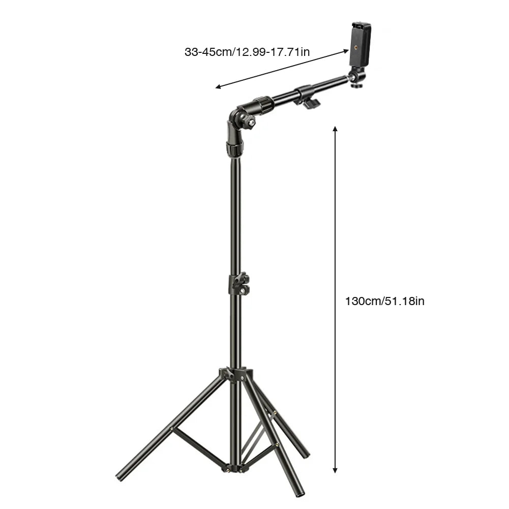 Horizontal Overhead Tripod Adjustable Horizontal Stand for Filming Video Recording Live Stream