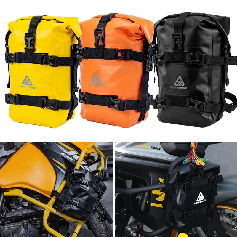 1/2PC Motorcycle Bumper Bag For BMW R1200GS R1250GS ADV And Honda NC750X CB500X Waterproof Crash Bars Bag