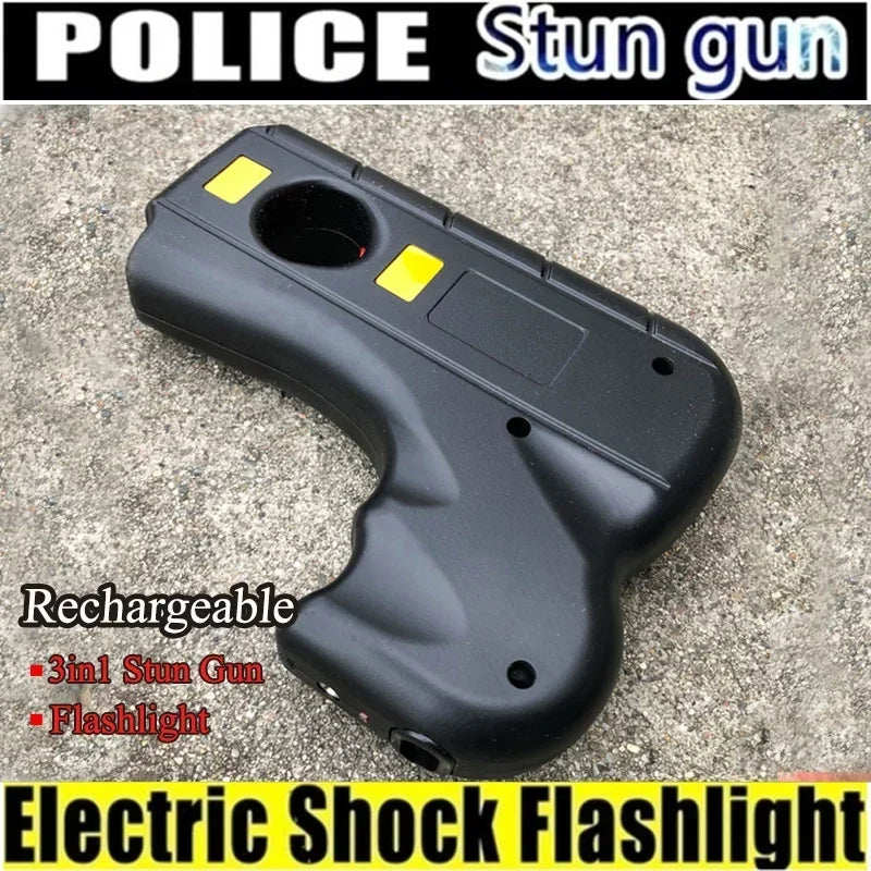 Women's Personal Safety LED Flashlight Black Ideal for Travel and Outdoor Activities
