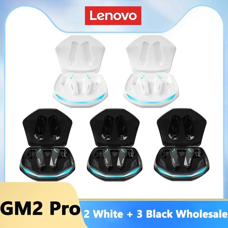 Lenovo GM2 Pro TWS Wireless HiFi Stereo Headset Low Latency Gaming Music Dual Mode Earbuds