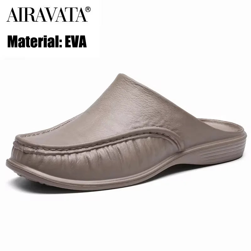 Men EVA Slippers Slip On Flats Shoes Fashion Beach Sandals Home Shoes Size 40 to 47