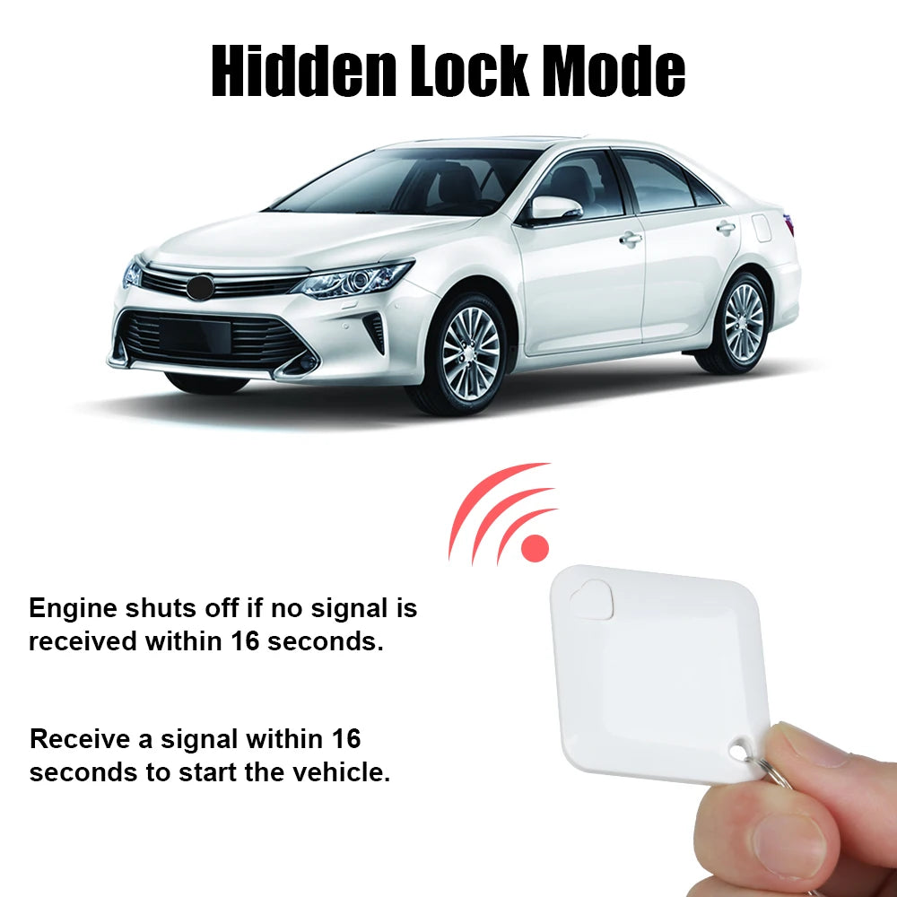 Gasline Car Motorcycle Wireless Anti Theft System 12V Engine Lock RFID M506 Immobilizer