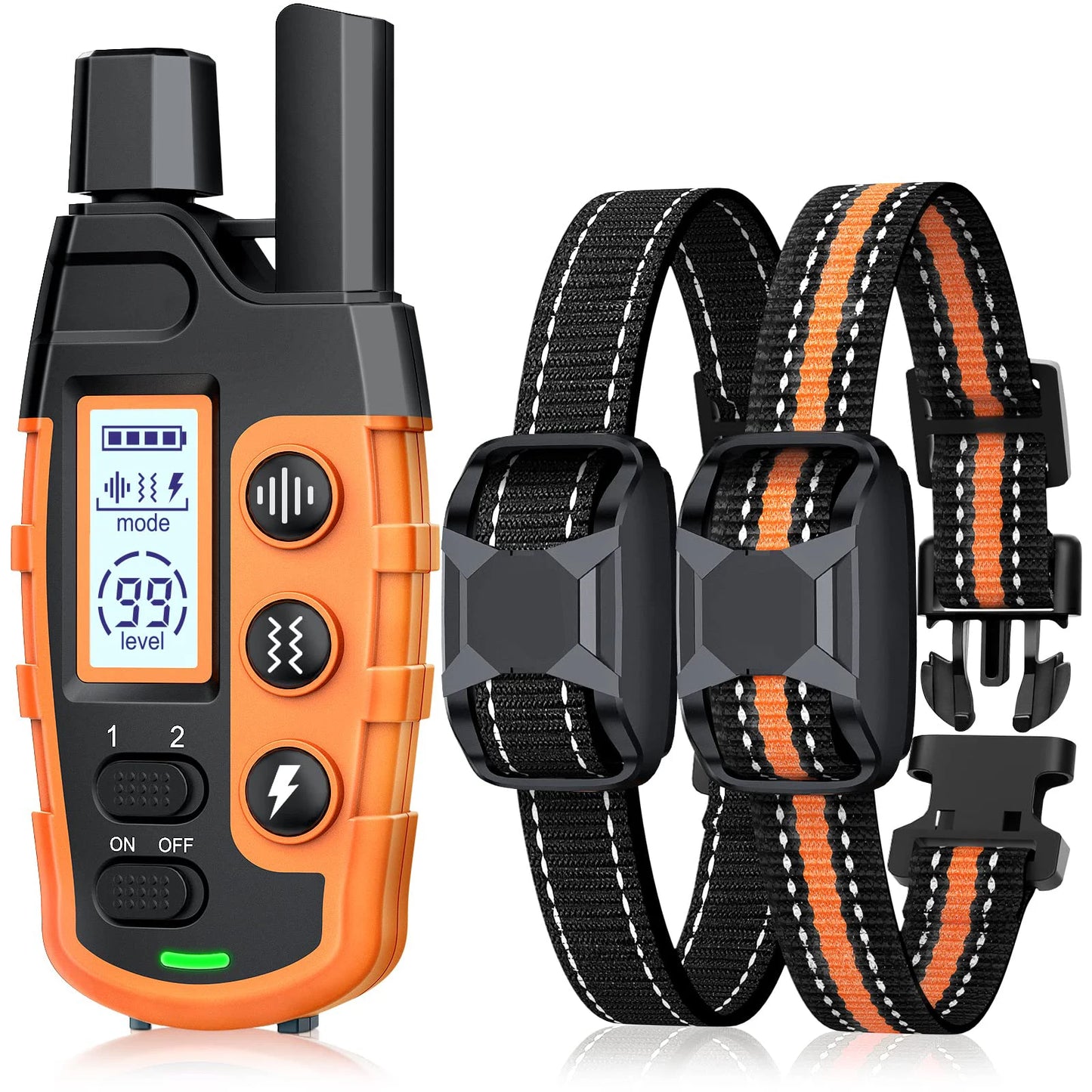 3300 Feet Electric Dog Training Collar Remote Control Waterproof for 5 to 120 Pounds Puppy with Shock and Vibration