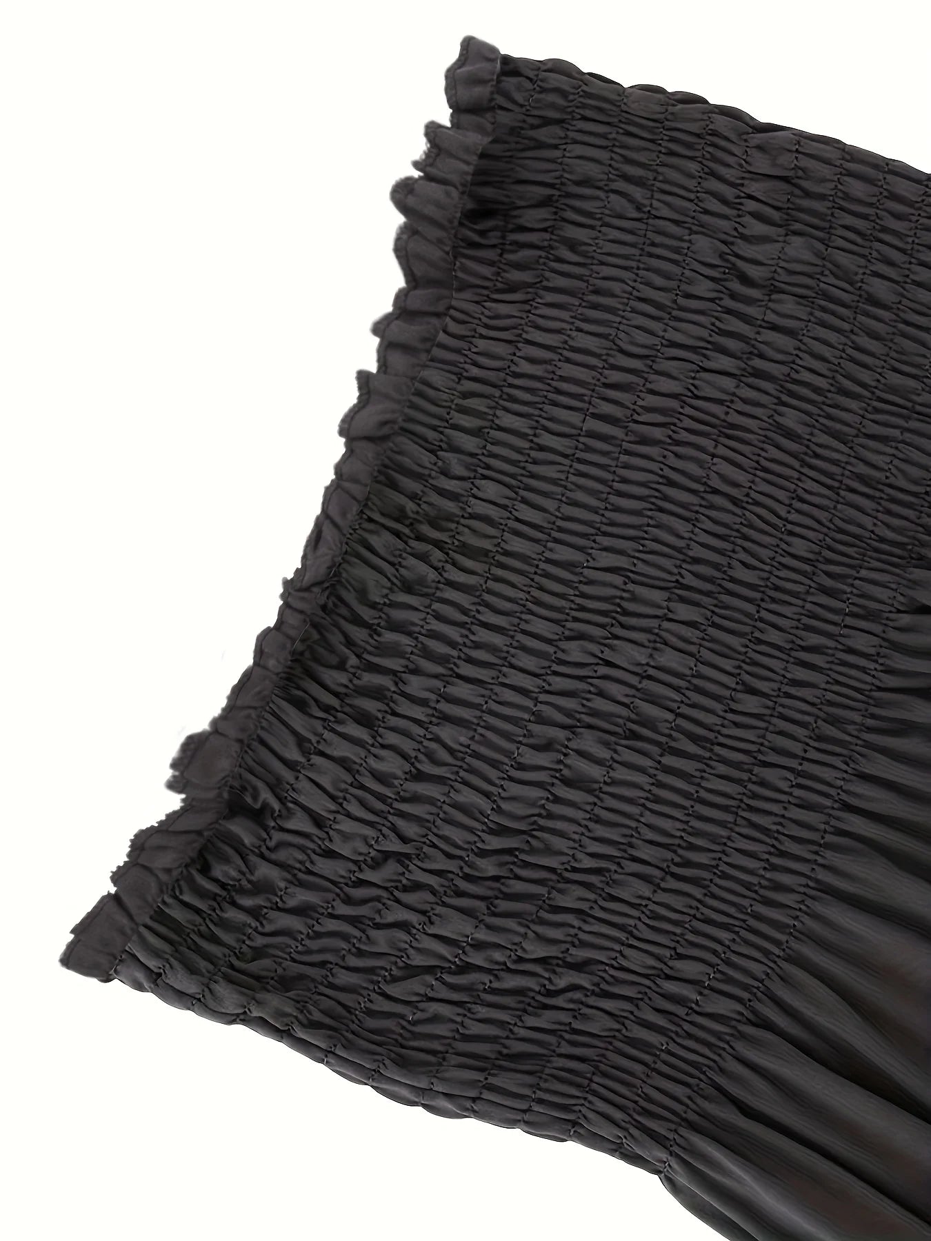 Plus Size Women's Sexy High Waist Pleated Tube Top Vertical Striped Casual All Season