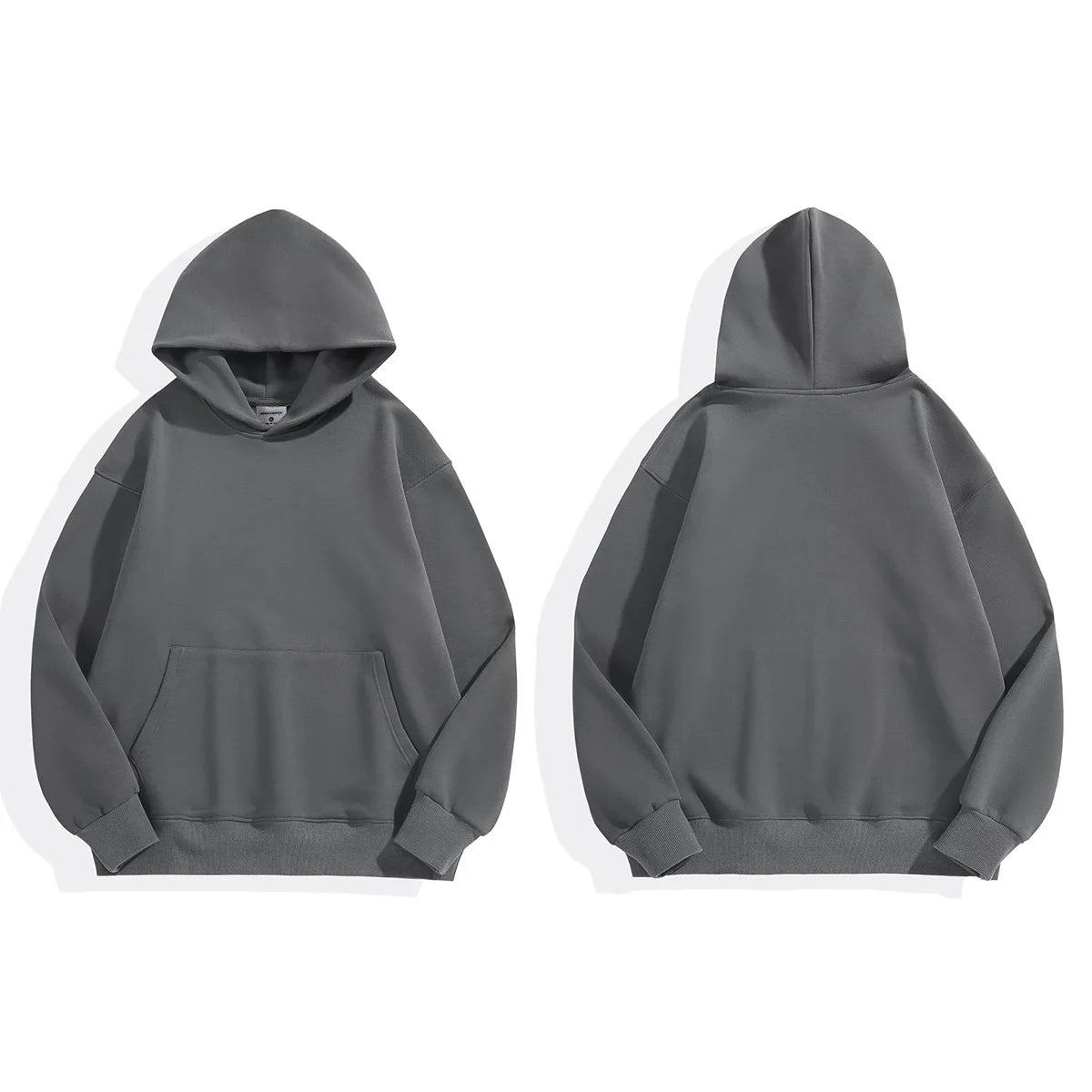 16.9oz 480gsm Heavy Weight Cotton Plus Velvet Hooded Sweater for Men and Women Thick Polar Fleece Pullover Hoodie