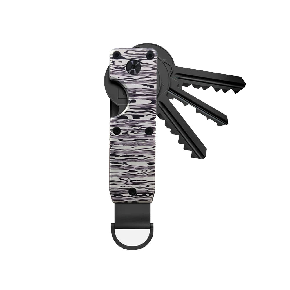 Key Organizer Compact Holder Metal Key Chain Minimalist Key Case for Keychain Secures 1 to 5 Keys