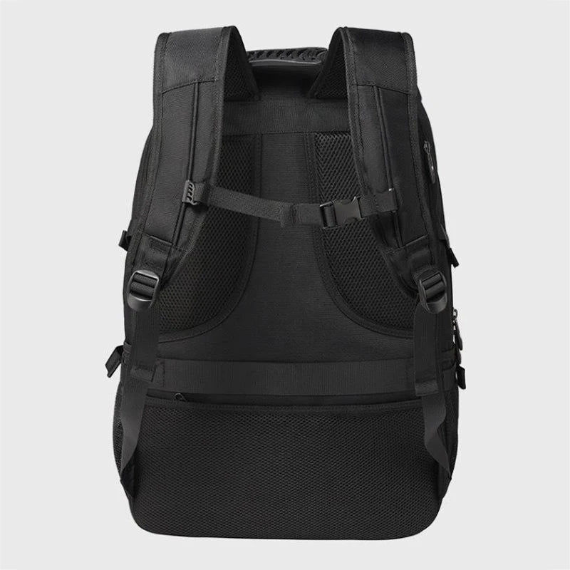 50L 80L Large Travel Backpack for Men with Separate Shoe Compartment Business Bag Outdoor Sports Waterproof Black Storage Backpack
