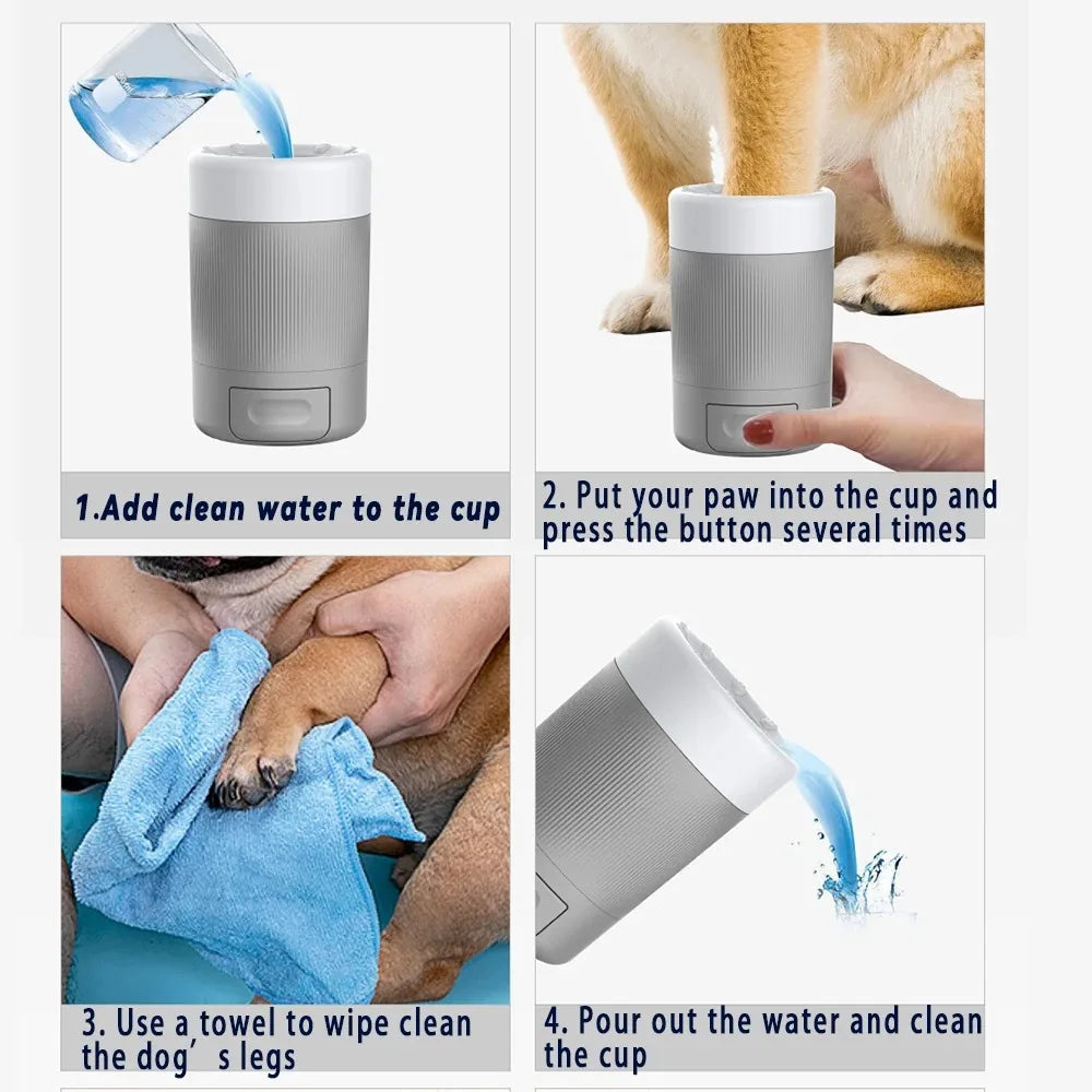 Dog Paw Cleaner Cup Automatic Pet Foot Washing Cup for Small and Medium Dogs and Cats