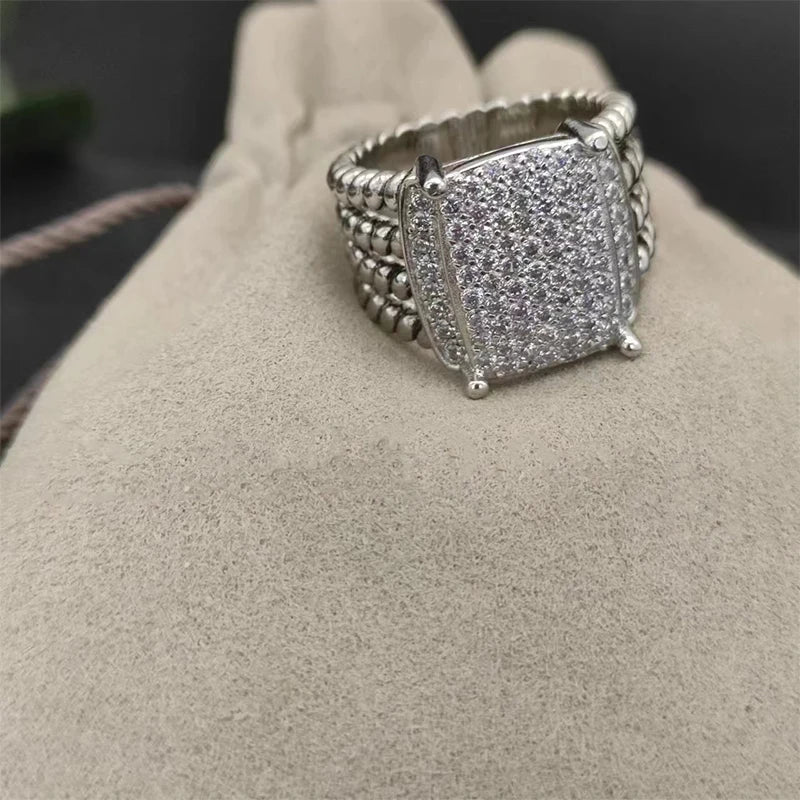 High Quality Stylish 925 Silver DY Latest Ring for Everyday Wear