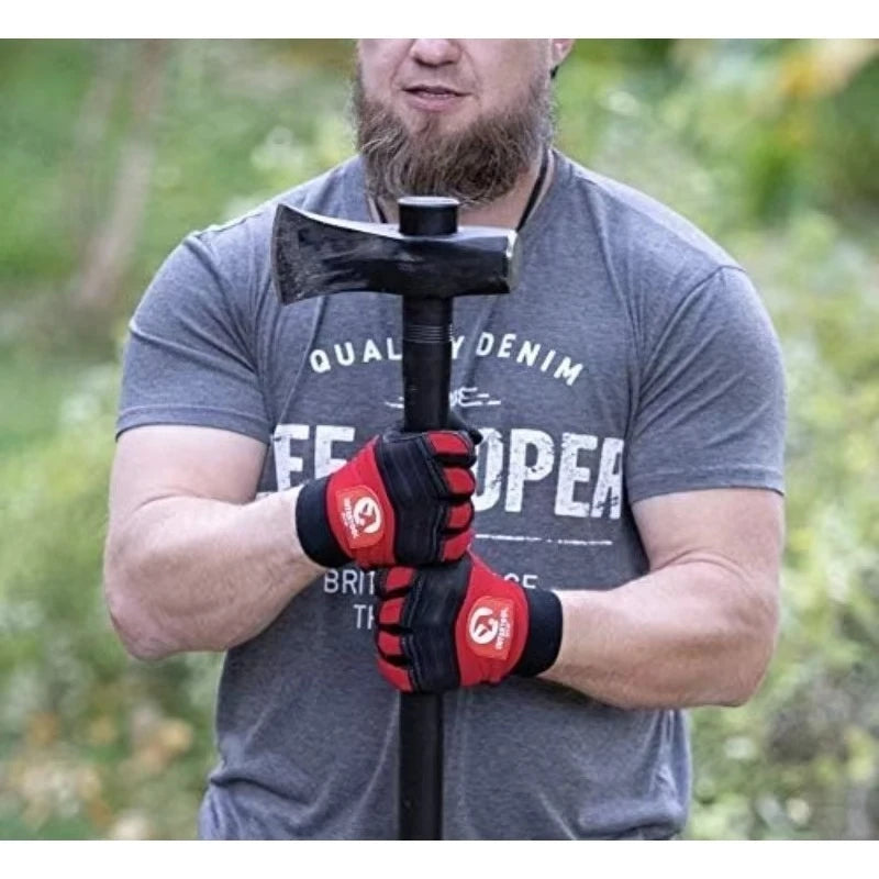 Heavy Duty Splitting Maul 36 Inch Wood Splitter Axe 6 lb Shock Absorbing Fiberglass Anti Slip Handle