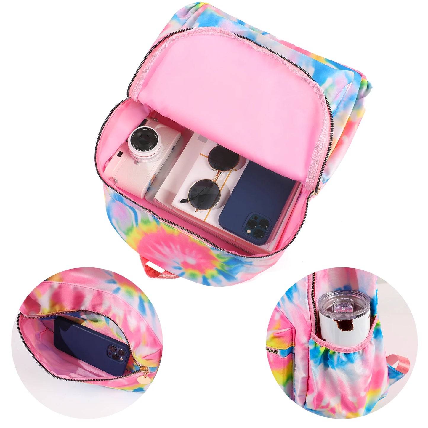 Solid School Backpack for Women and Girls Lightweight Waterproof Classic Student Travel Bag for Kids and Teenagers Casual Simple Design