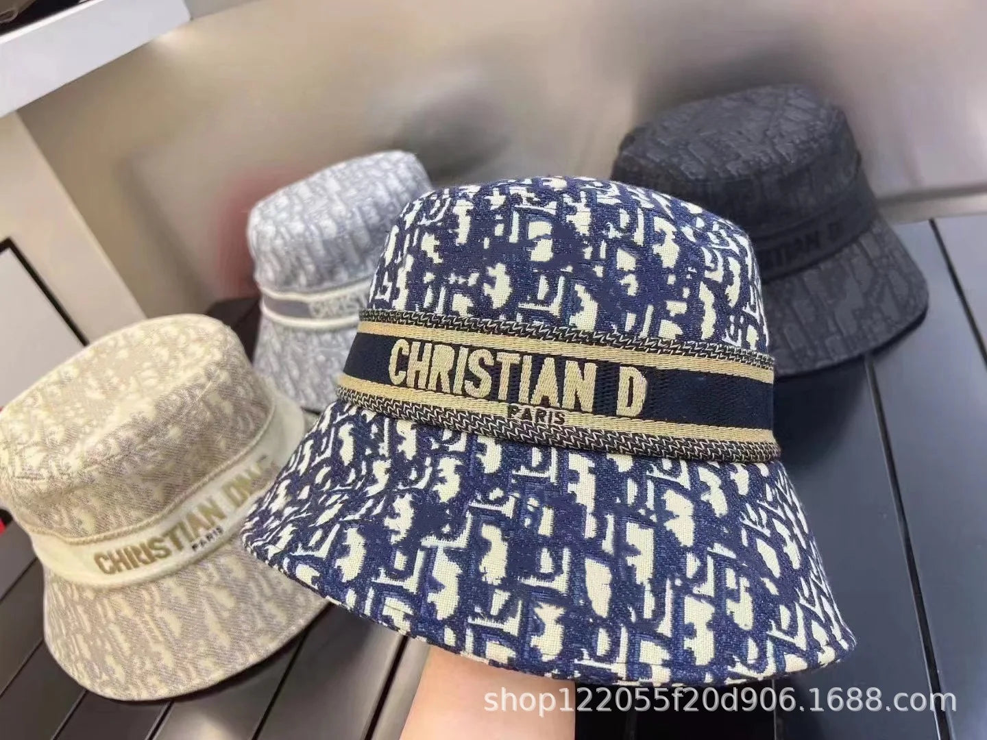 High Quality Lettering Embroidery Sun Block Hat Landscape Painting Fisherman Hat Ladies Outdoor Four Seasons Bucket Hat