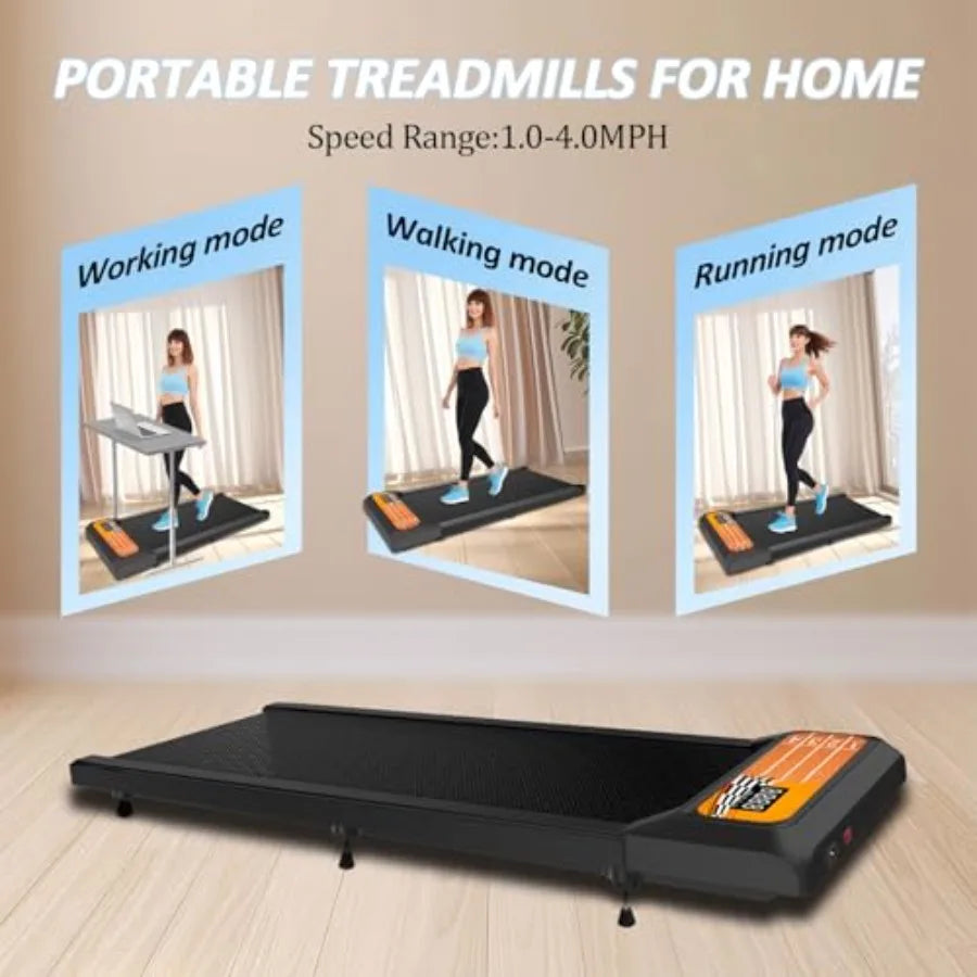 Fold Under Desk Treadmill With Incline And Led Display