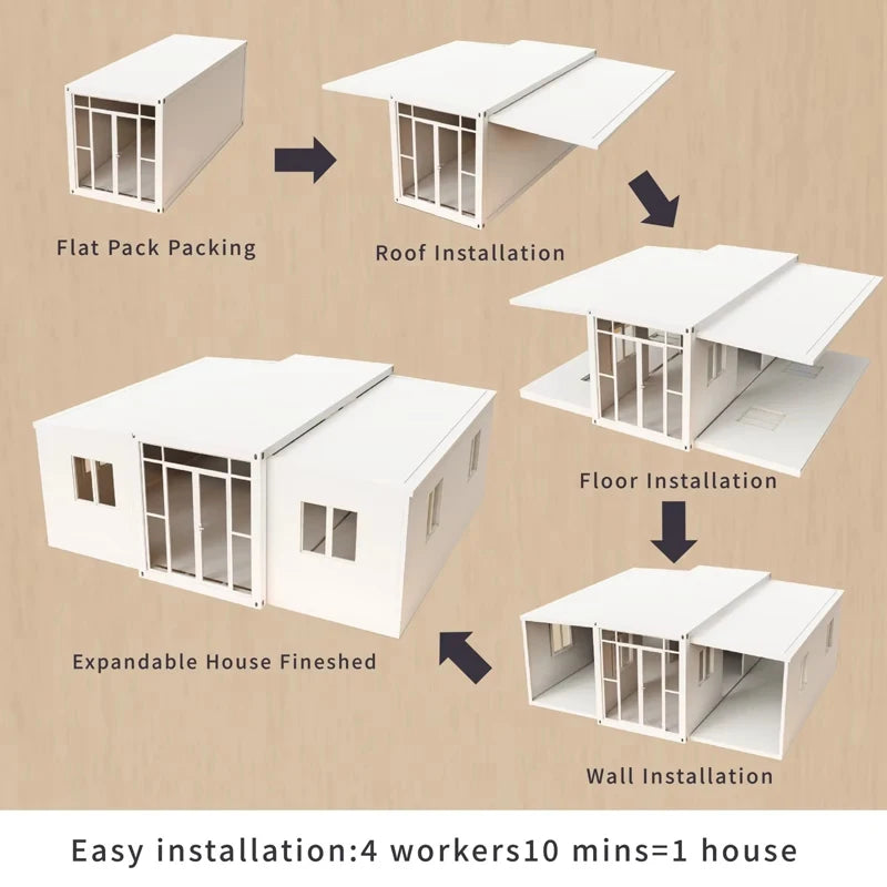 YG Expandable 40ft 20ft Modular House Kit Modern Living Customized Prefabricated Luxury Container Home