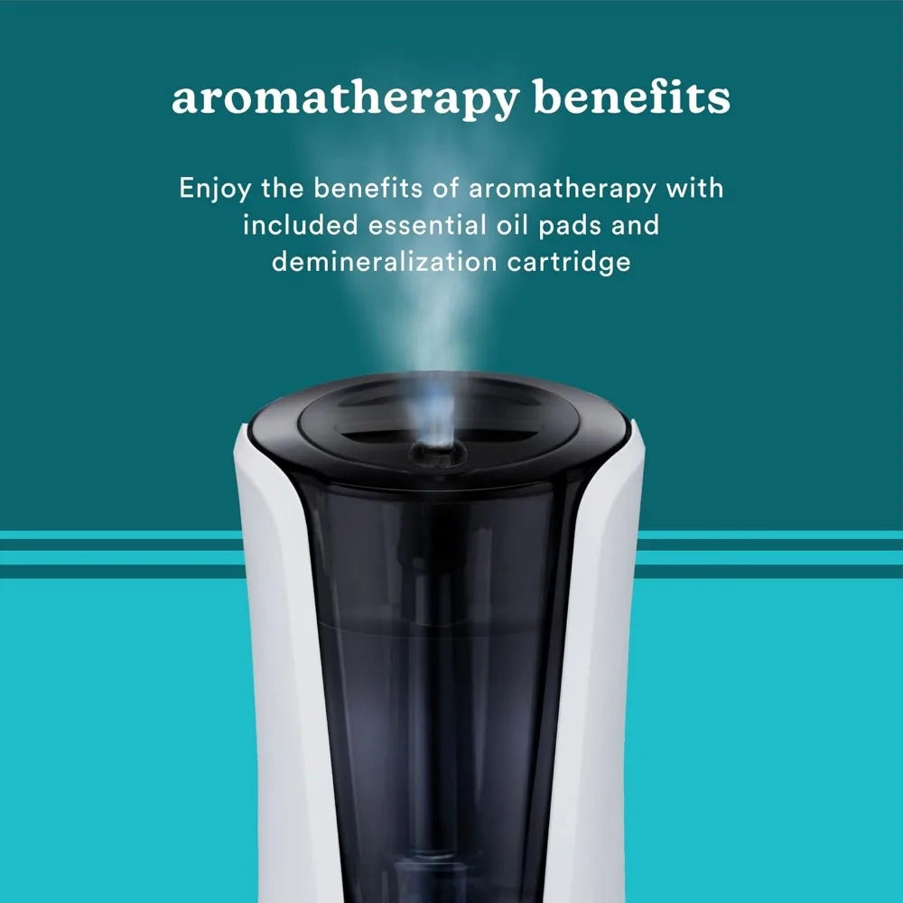 Ultrasonic Humidifier – Large Deluxe Air Humidifiers for Bedroom, Plants, Office – Cool and Warm Mist Humidifiers, Essential