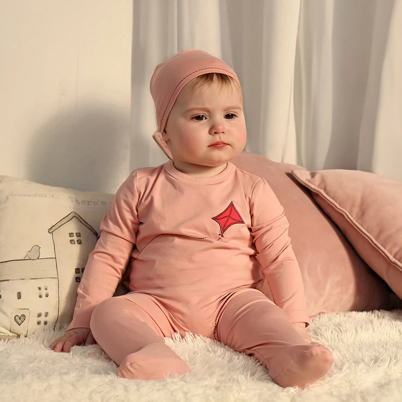 Barcali Modal Soft Family Matching Pajamas for Kids Boys Girls Baby Pink and Blue Spring Summer Casual Clothing