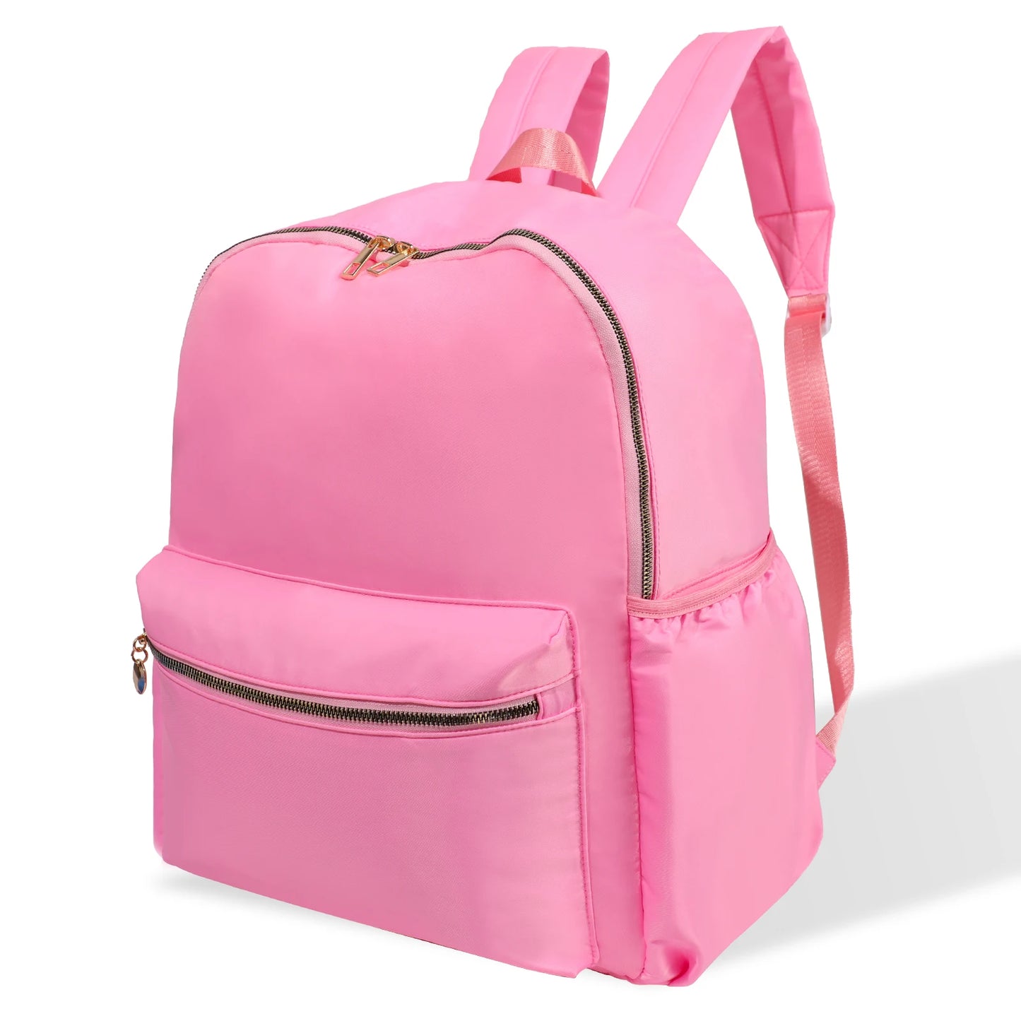 Solid School Backpack for Women and Girls Lightweight Waterproof Classic Student Travel Bag for Kids and Teenagers Casual Simple Design