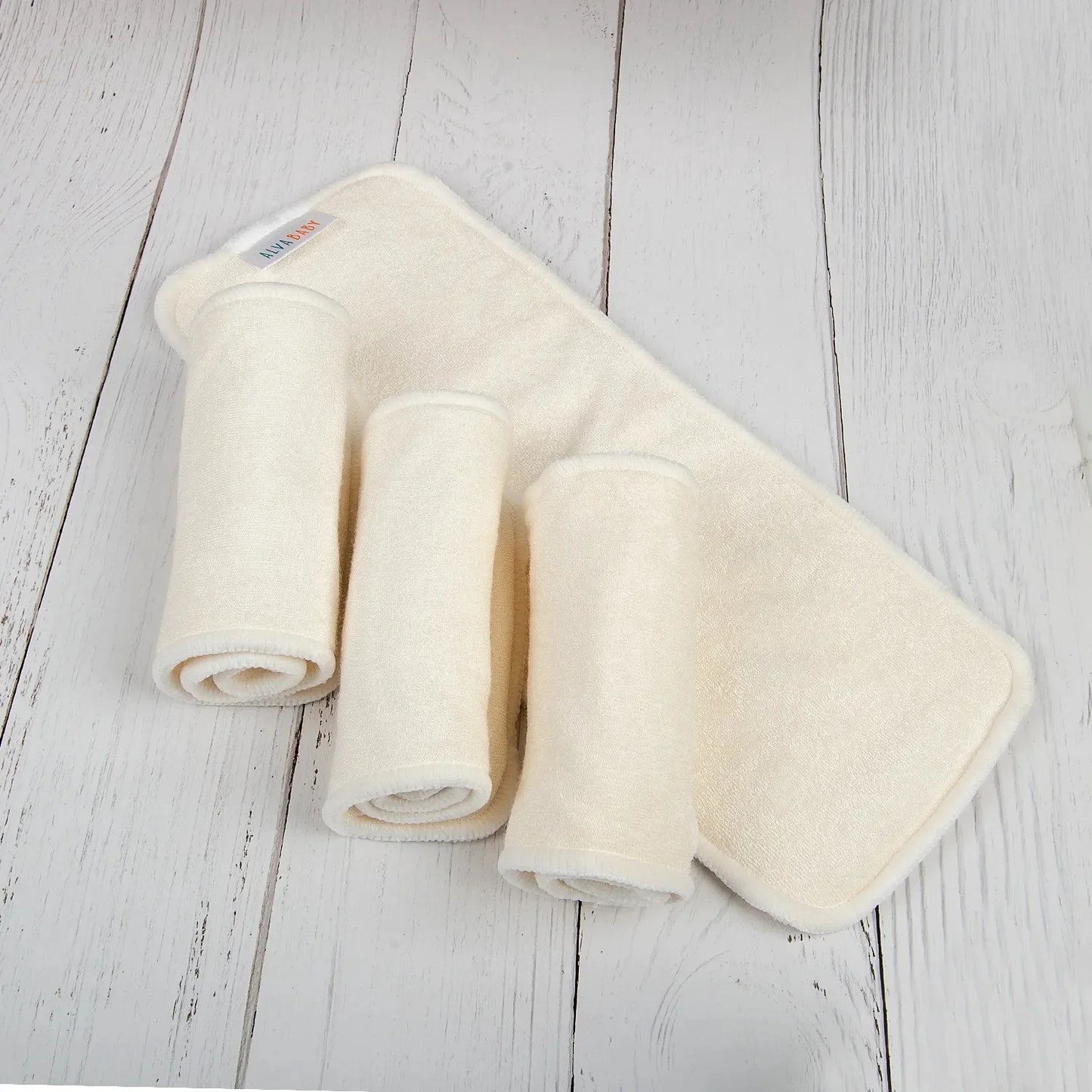 10pcs ALVABABY Anti Bacterial High Absorbent 4 Layers Bamboo Insert Washable Bamboo Nappy Liner
