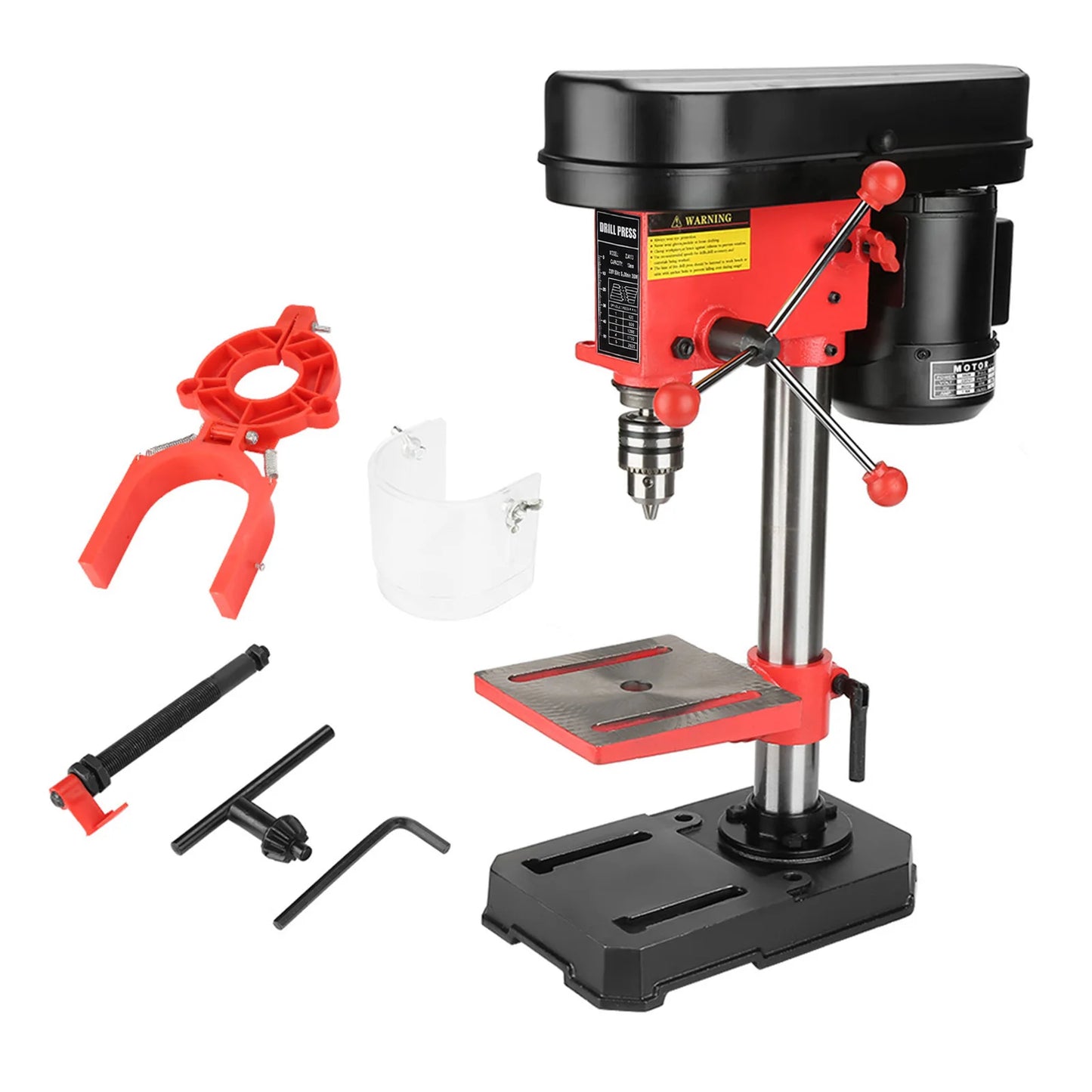 Mini Bench Drill Press Stand 350W 5 Speed Adjustable Workbench Machine