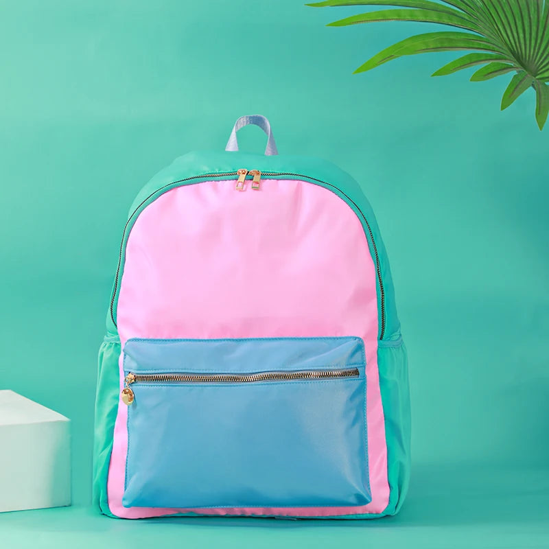 Solid School Backpack for Women and Girls Lightweight Waterproof Classic Student Travel Bag for Kids and Teenagers Casual Simple Design