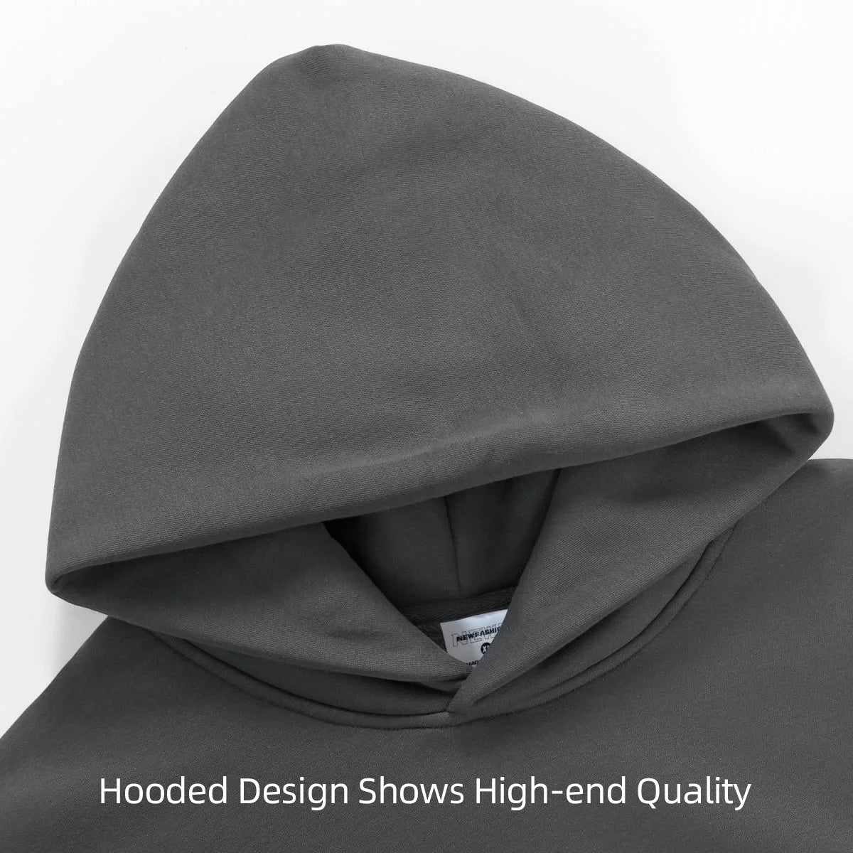 16.9oz 480gsm Heavy Weight Cotton Plus Velvet Hooded Sweater for Men and Women Thick Polar Fleece Pullover Hoodie