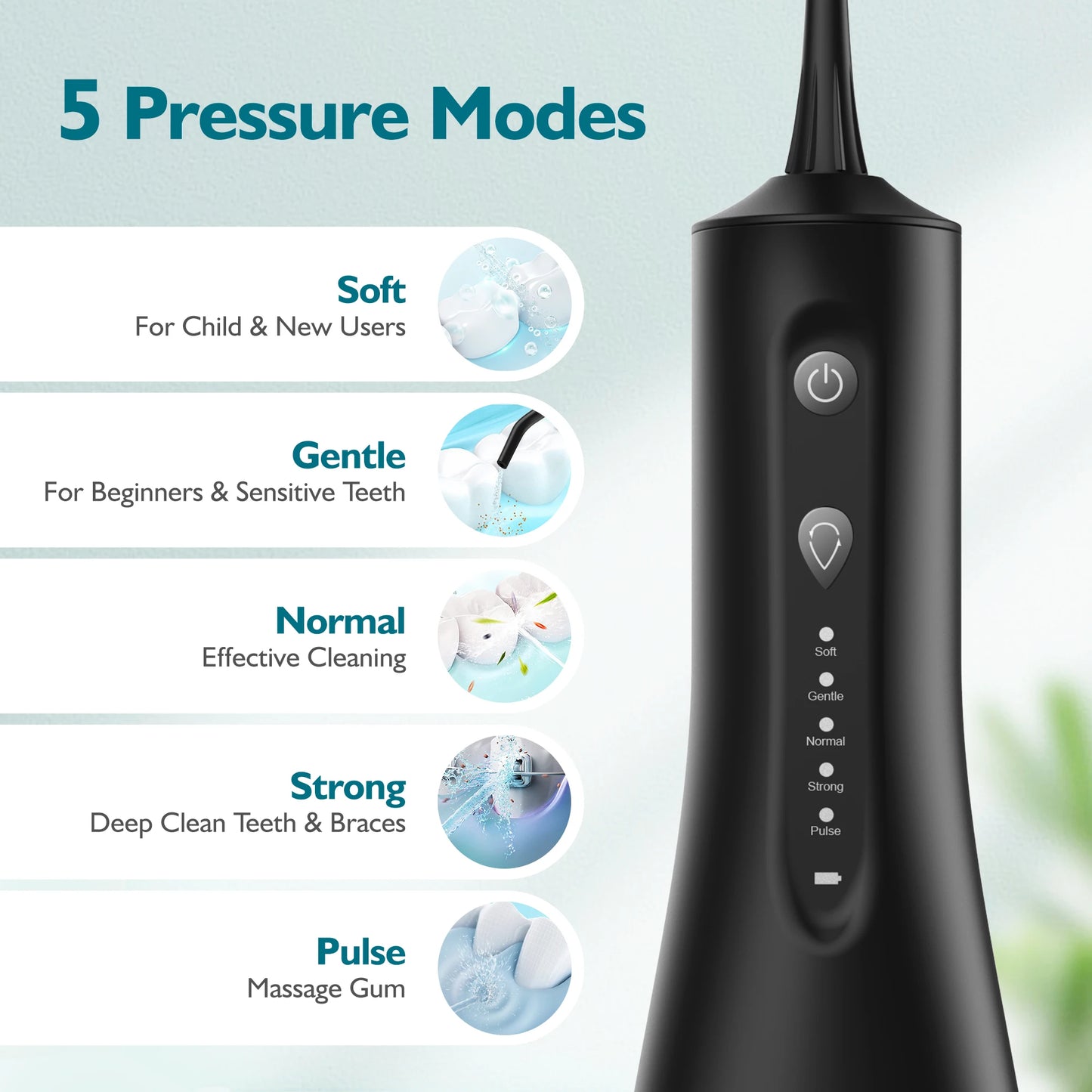 Sejoy Cordless Water Dental Flosser for Effective Teeth Cleaning and Travel