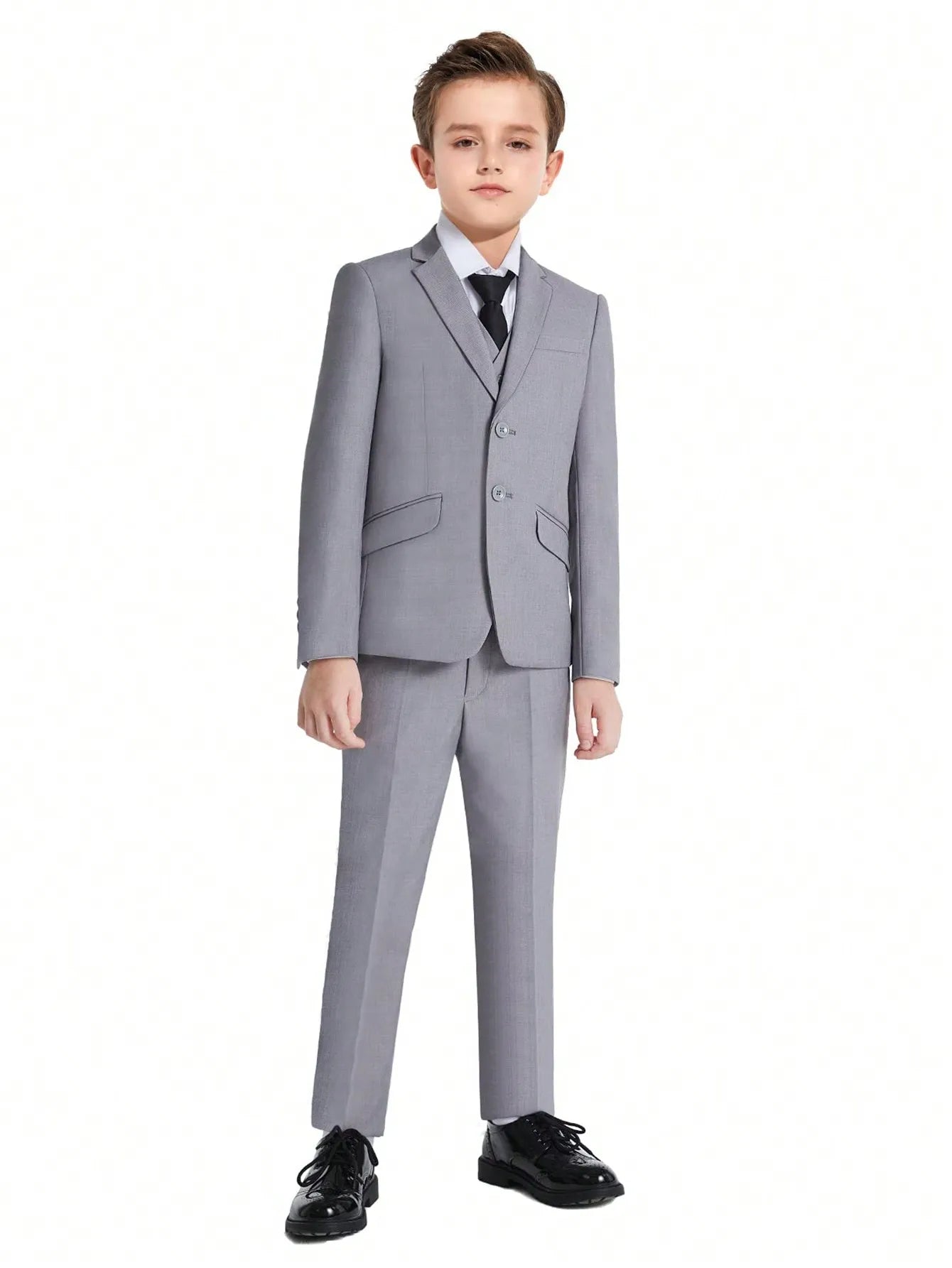 Boys Colorful Formal Suits 5 Piece Slim Fit Dresswear Suit Set School Uniforms
