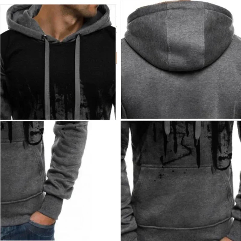 2024 Men and Women Fashion Casual Trend Sweater Set Outdoor Sports Printing Pattern Two-Piece Set Size S to 3XL