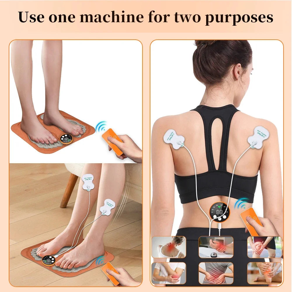 3D Smart Foot Massage Pad with RF Remote Feet Massager 8 Modes 29 Levels for Improved Blood Circulation Relaxed Muscles and Slim Legs