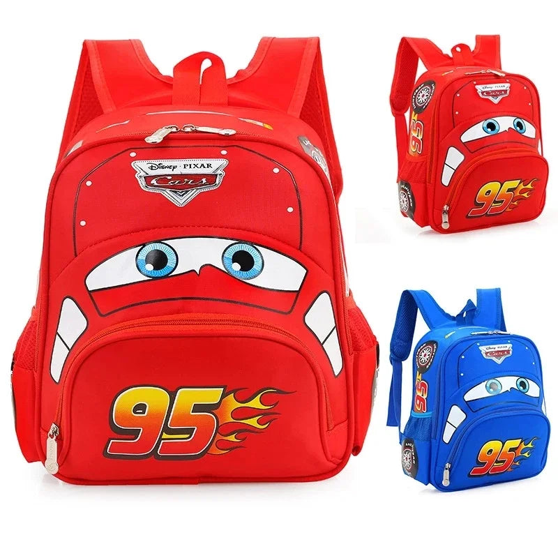 New Kindergarten Schoolbag Children Backpack 3D Cartoon Car Shape Large Capacity Boys and Girls Backpack