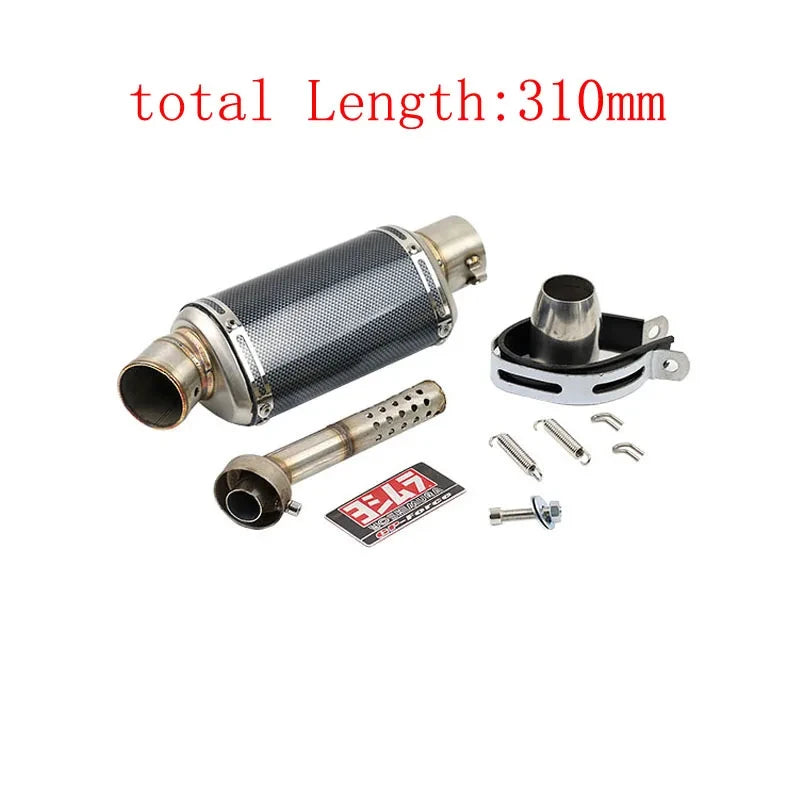 Universal 51mm Motorcycle Exhaust Yoshimura Muffler with DB Killer for Yamaha PCX125 FZ1N Z900 CBR500R R6 R25 R3 R1