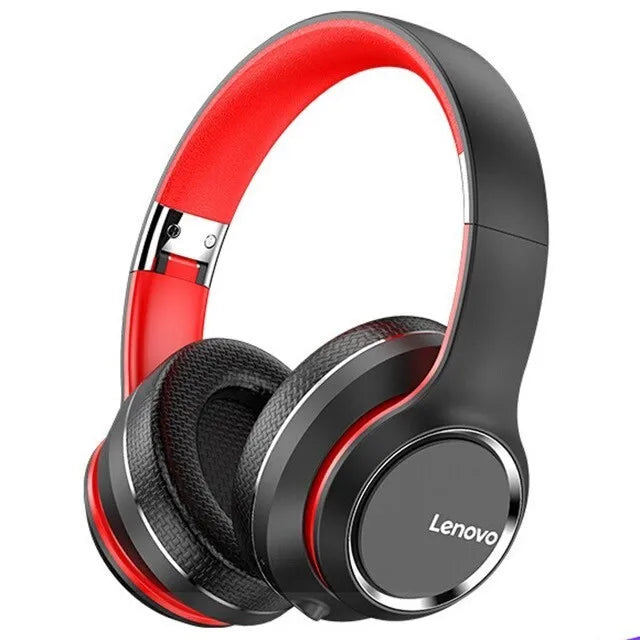 Lenovo HD200 Bluetooth Earphones Over Ear Foldable Wireless Headphones with Noise Cancellation HiFi Stereo Gaming Headset