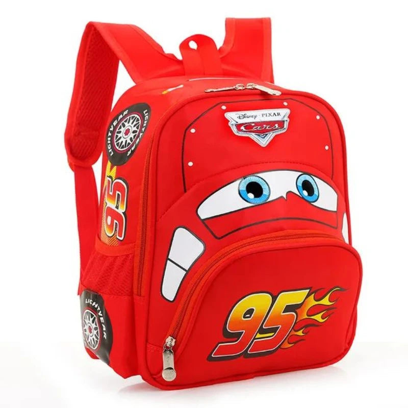 New Kindergarten Schoolbag Children Backpack 3D Cartoon Car Shape Large Capacity Boys and Girls Backpack