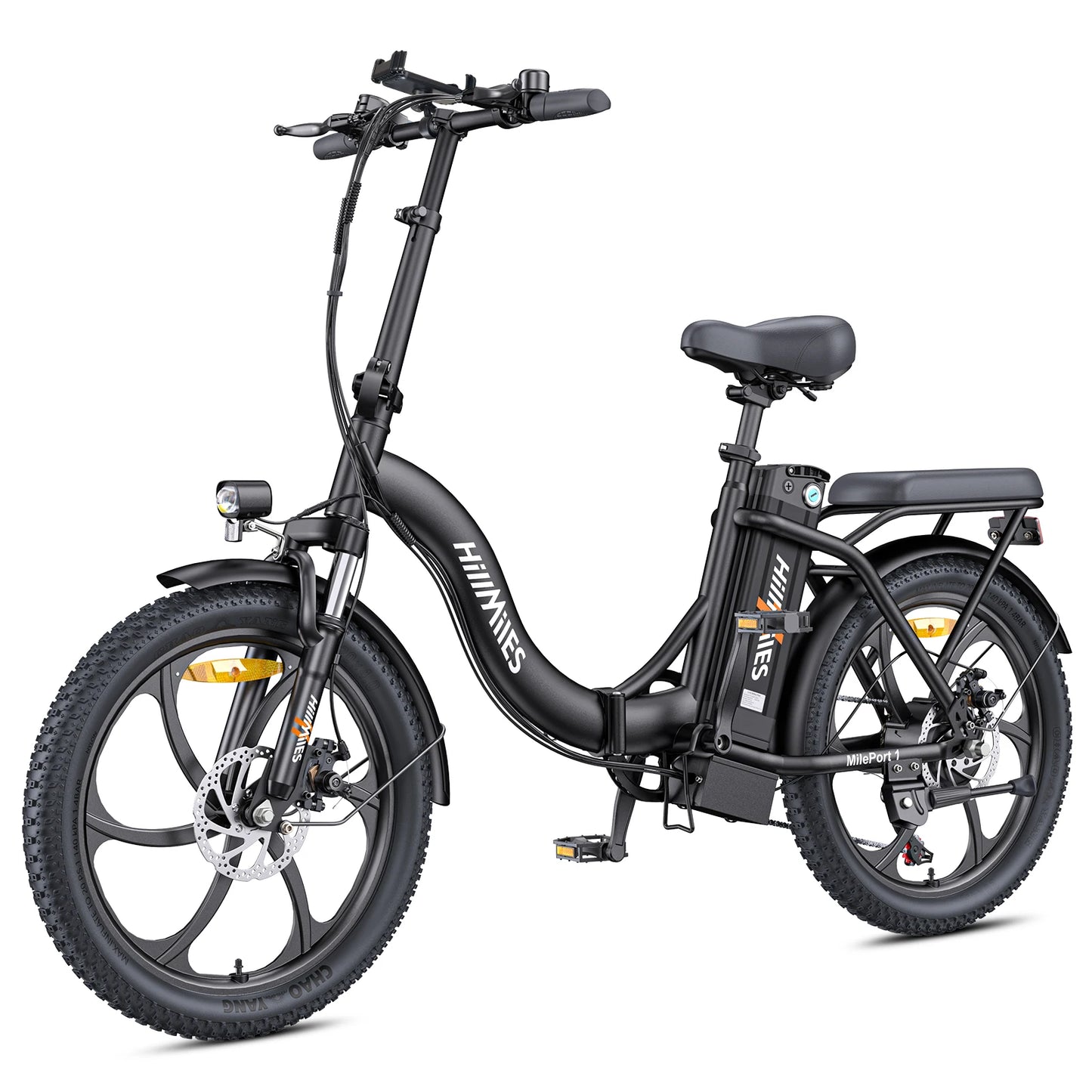 MilePort 1 Folding E-Bike with 750W Motor and 36V 13AH Battery for Mountain and Urban Commuting