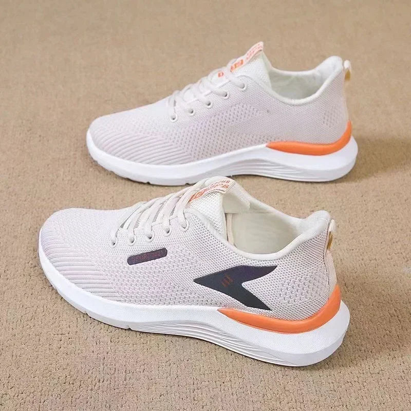 2025 New Women Sneakers Spring Summer Fashion Lightweight Soft Sole Casual Running Shoes Breathable Mesh Comfortable Footwear
