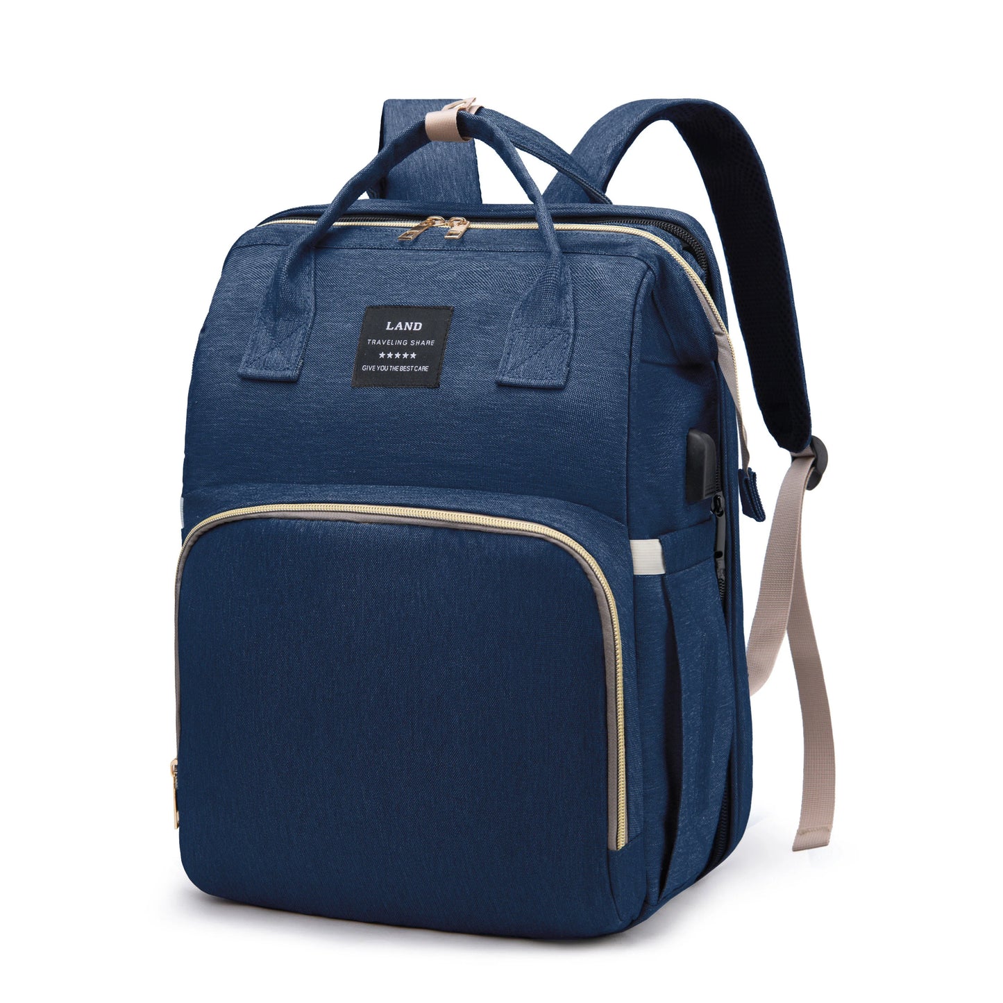 DHDH Lightweight Folding Diaper Bag Crib Maternity Backpack