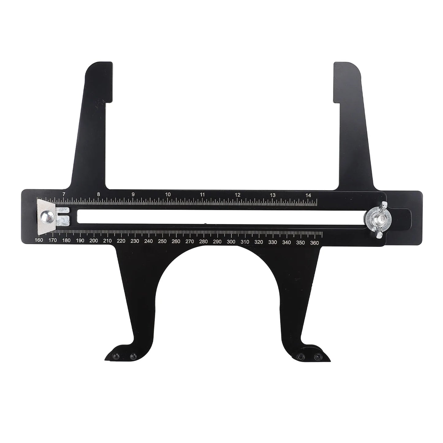 Brake Resetting Gauge Tool 6.5-14.25 Inch Double Scale Stainless Steel