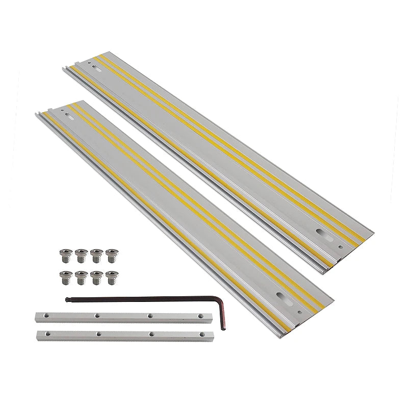 Track Saw Guide Rail Aluminum Extruded Guided Rails for Circular Saw Repeatable Rip Cuts Optimized Bevel and Straight Cuts